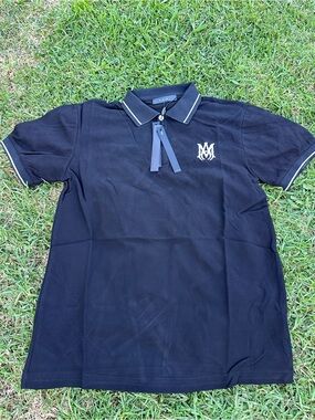 Amiri black polo